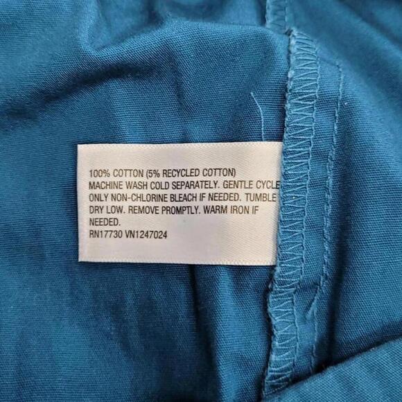 Teal High-Waisted Trousers with Button Detail | House of Aama | Small - Picture 8 of 12